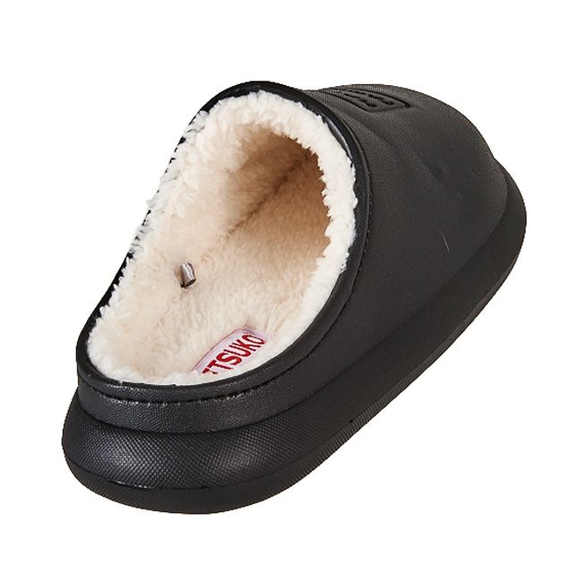 Happy family fleece lined and waterproof slippers for women (Black)