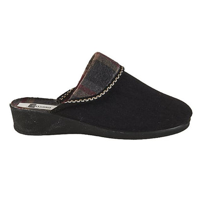 Italian wedged clogs with a warm foldable outer top for women