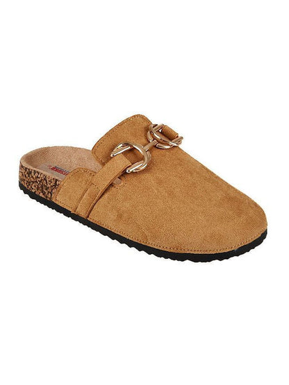 Brown tan classic clogs for women