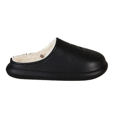 Happy family fleece lined and waterproof slippers for women (Black)
