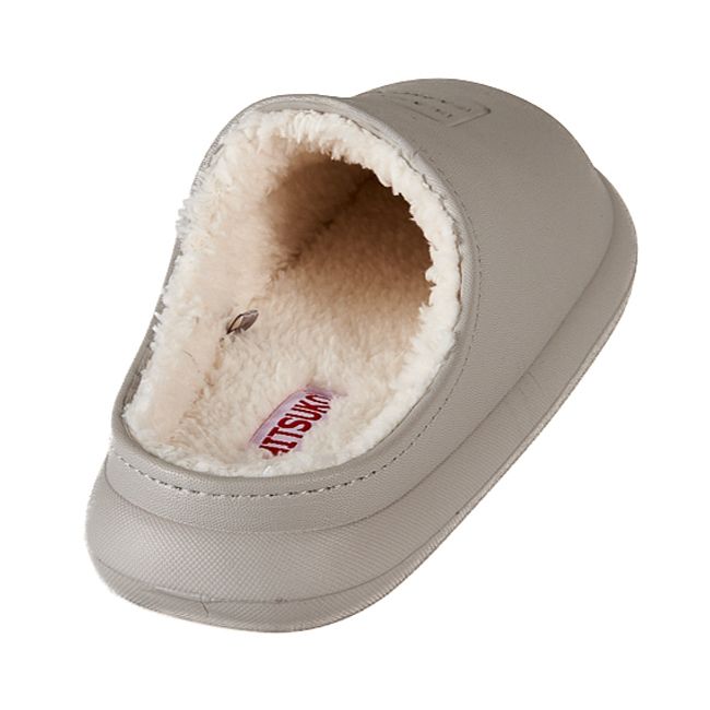 Happy family fleece lined and waterproof slippers for women (Grey)