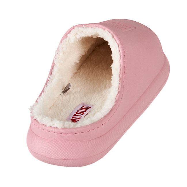 Happy family fleece lined and waterproof slippers for women (Pink)