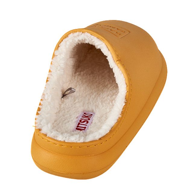 Happy family fleece lined and waterproof slippers for women (Yellow)